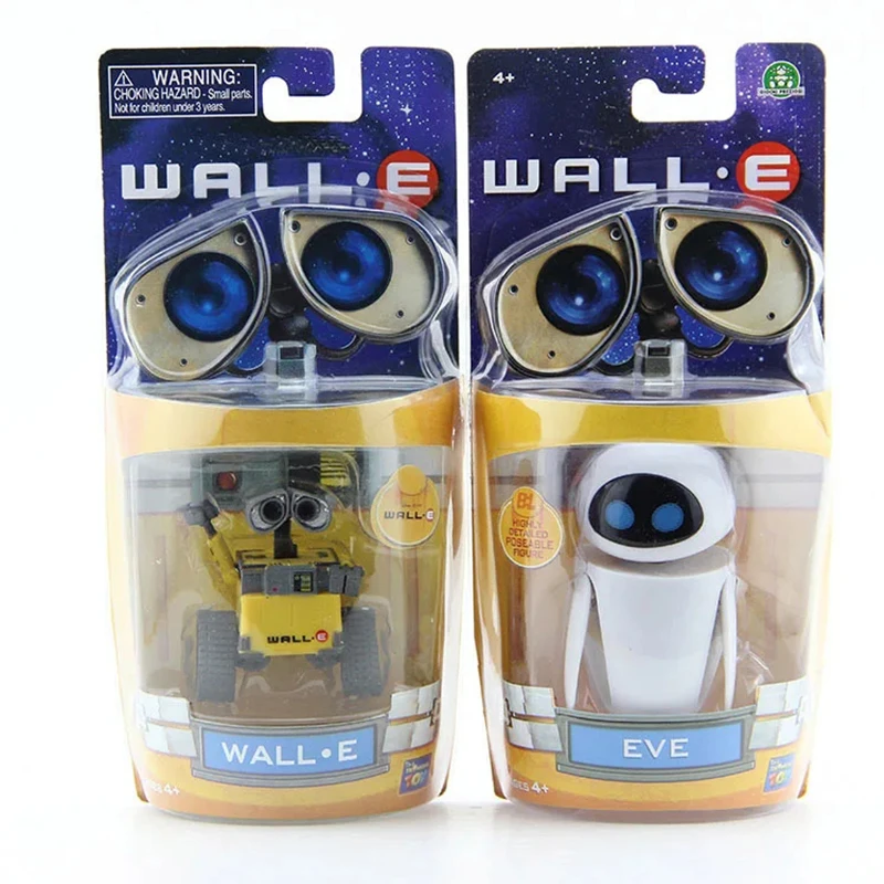 Wall-E Robot Wall E & EVE PVC Action Figure Collection Model Toys Dolls 6cm/10cm For Children Christmas Gift