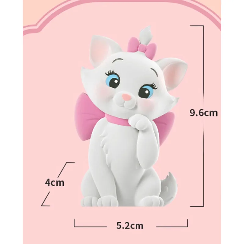 Disney original kit de garagem os aristogatos marie gato reunido marie gato anime figuras de ação brinquedos para meninos presente modelo ornamentos