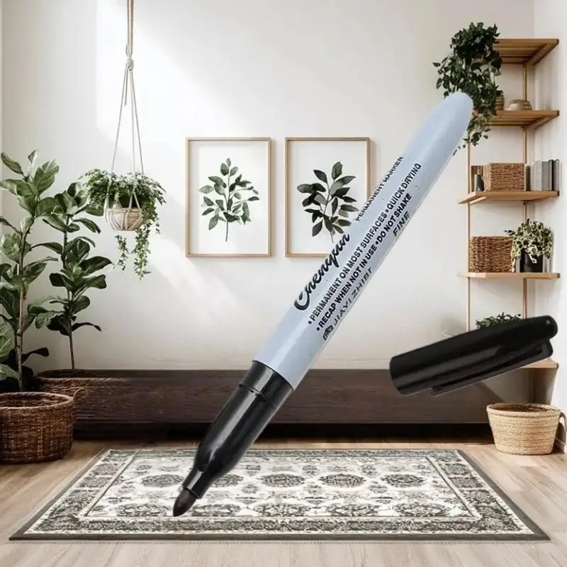 

9. Superior Permanent Black Marker with Fine Tip, Ideal for Drawing, Outlining - Quick Dry and Waterproof