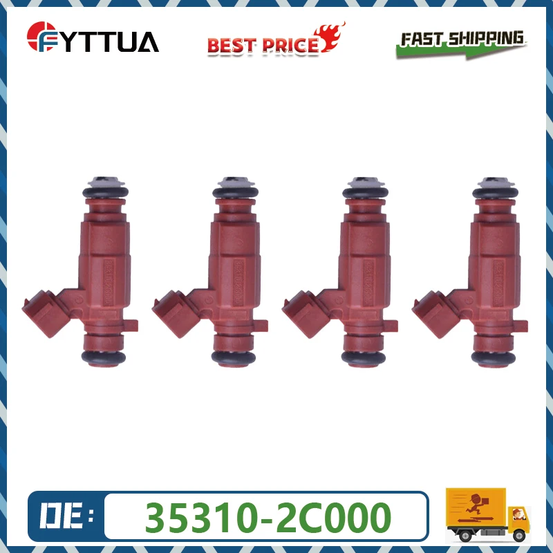 

4pcs Fuel injector 35310-2C000 353102C000 for HYUNDAI ELANTRA 2011-2012 1.8L for KIA FORTE SOUL STAREX 35310 2C000 Brand New