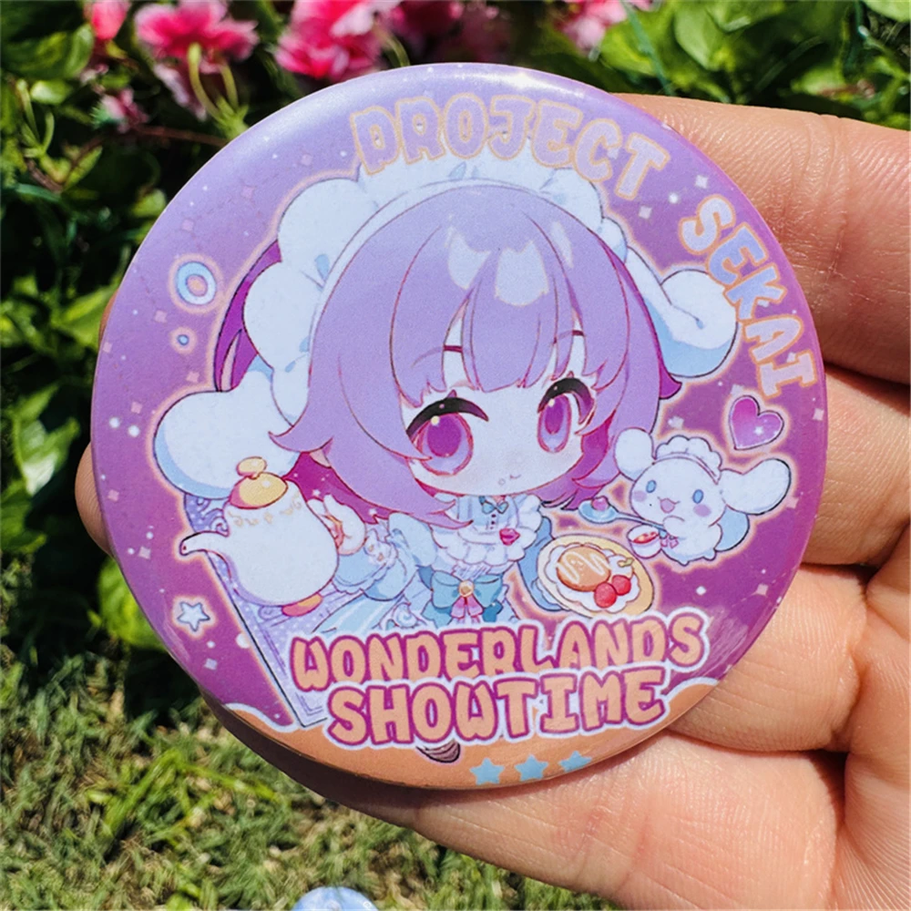 Proyek Game 58mm Sekai: Panggung Penuh Warna! feat pjsk ‌   Kusanagi Nene Cosplay KOSTUM Lencana Pin SPTE Tinplate Bros Prop