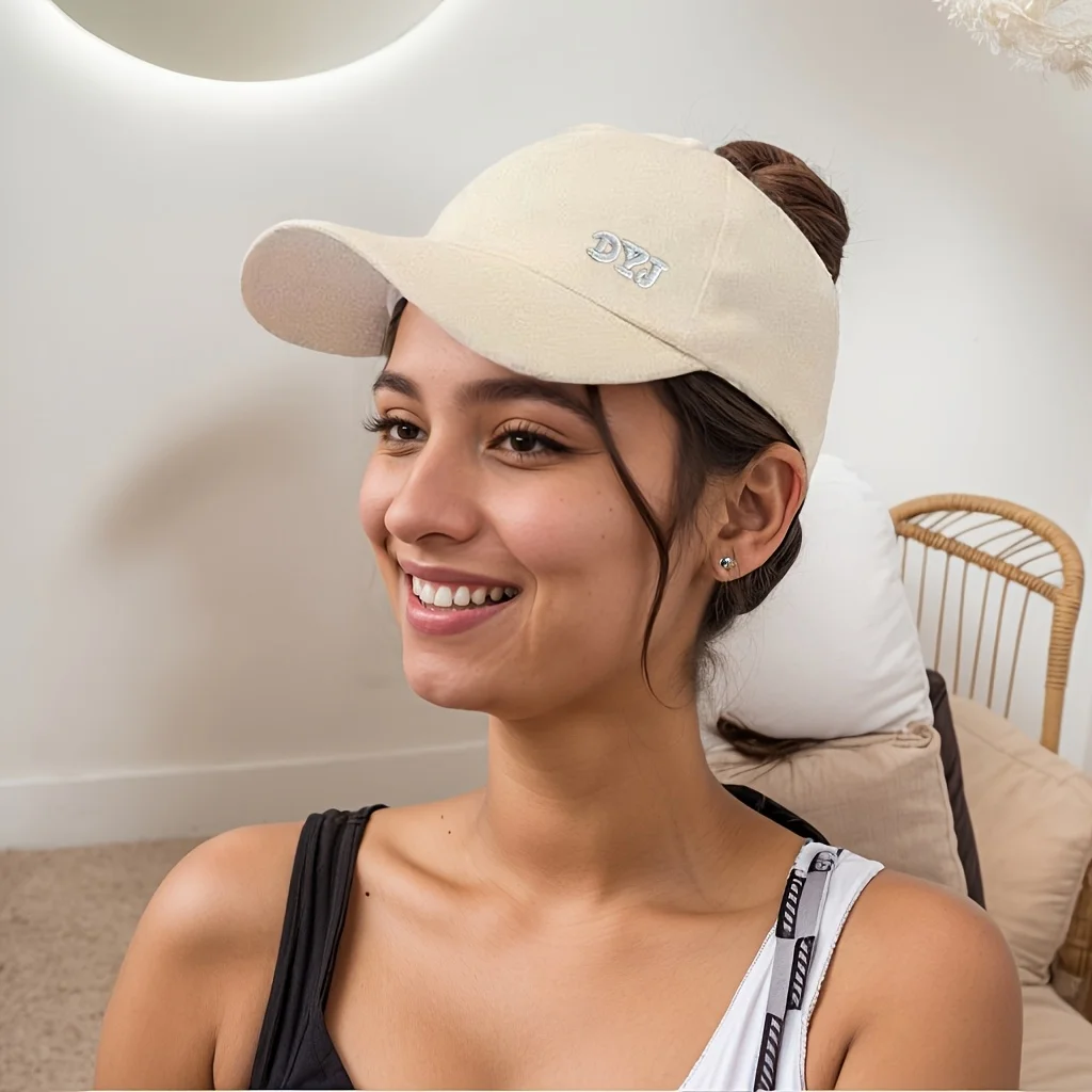 1 Stück verstellbare Baseballkappe für Damen – atmungsaktiv, Sonnenhut für hohe Pferdeschwänze, bequemer modischer Sonnenhut, geeignet für Outdoor-Sportarten – Detail 10