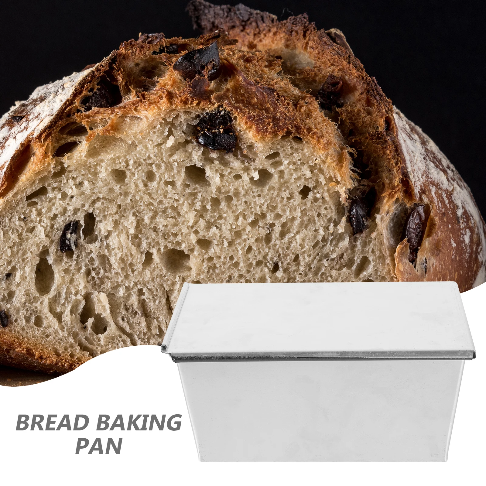 

Aluminum Non-stick Bread Box Loaf Pan Baking Mold Large Capacity Even Heating Kitchen Use Bread Mold Toast Pan