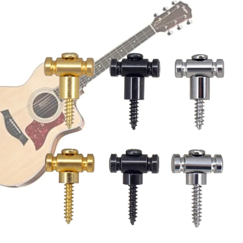 Guitar Roller String Trees Retainer with Mounting Screws Set For Electric Guitar