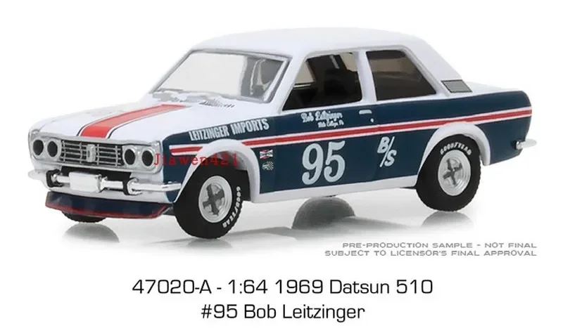 1:64 Токио крутящий момент 1969 Datsun 510 #   95, литая под давлением модель автомобиля из металлического сплава, игрушки для коллекции подарков