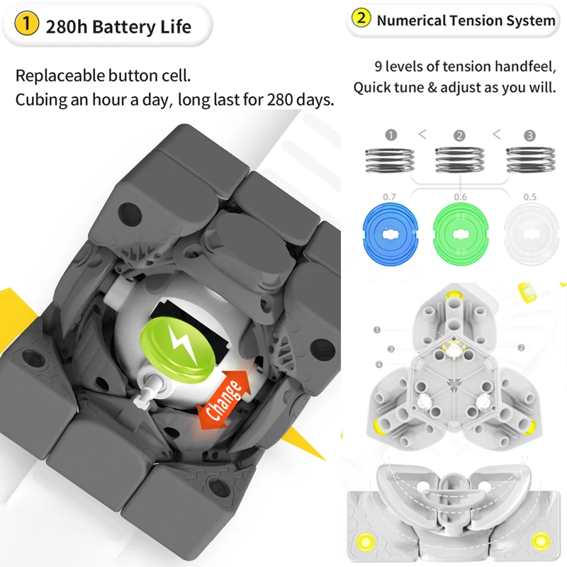GAN 356i Carry Smart Magic Cube Magnetic 3×3 GAN356 i3 Professional Robot Speed Puzzle 3x3 3x3x3 Children Toy Magnet Cubo Magico