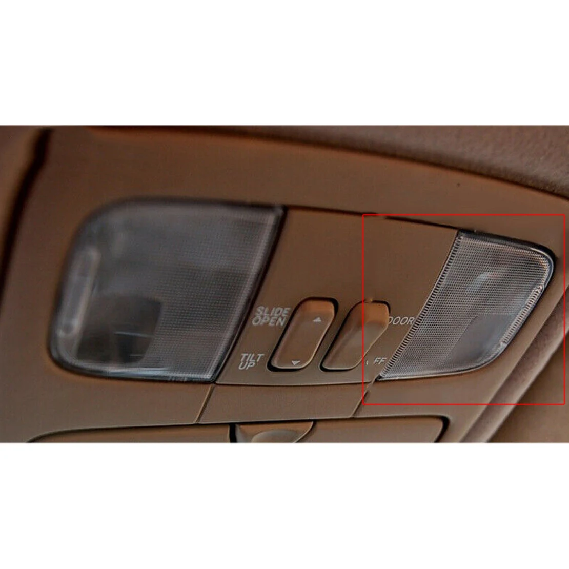 اليمين الجبهة سقف القراءة ضوء خريطة مصباح عدسة قذيفة غطاء صالح لتويوتا برادو FJ120 2003-2009