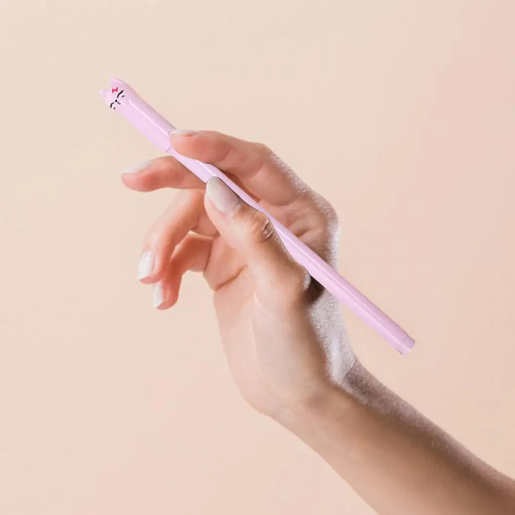 Penna per scrittura a mano penna Gel impugnatura comoda penne Gel con Design a gatto carino con punta Fine da 0.5mm per una scrittura liscia confortevole per una facile