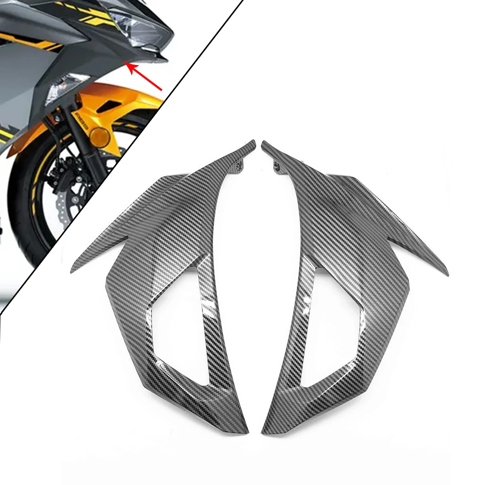 

Carbon Fiber Motorcycle Fairing Cowl Turn Signal Panel Cover FOR KAWASAKI NINJA 400 EX400 2018 2019 2020 NINJA400 EX 400