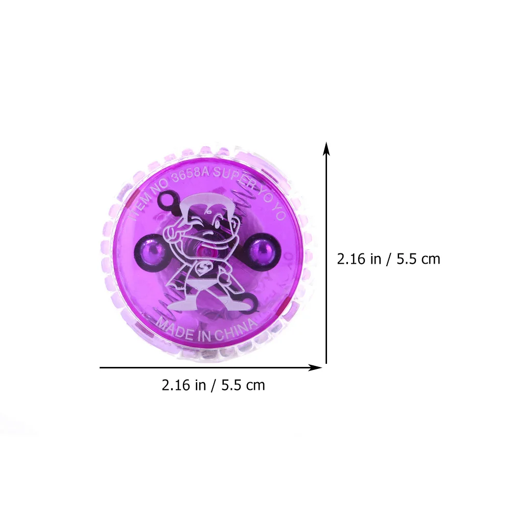 5 Pcs Transaxle Yoyo LED Light- Professional Yoyo Kids - Toys Nativity Toys Kids Luminous Magnetic Plastic Yoyo Color Random