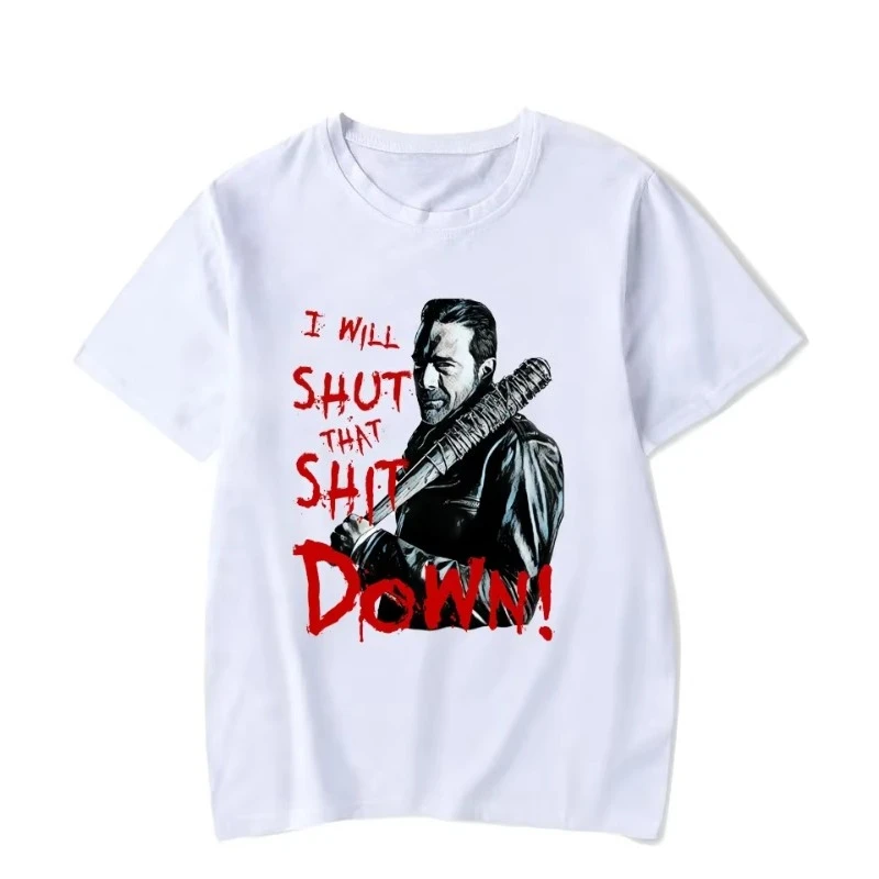 Nowa koszulka The Walking Dead, letnia, przewiewna, z krótkim rękawem, unisex, modna, luźna koszulka.