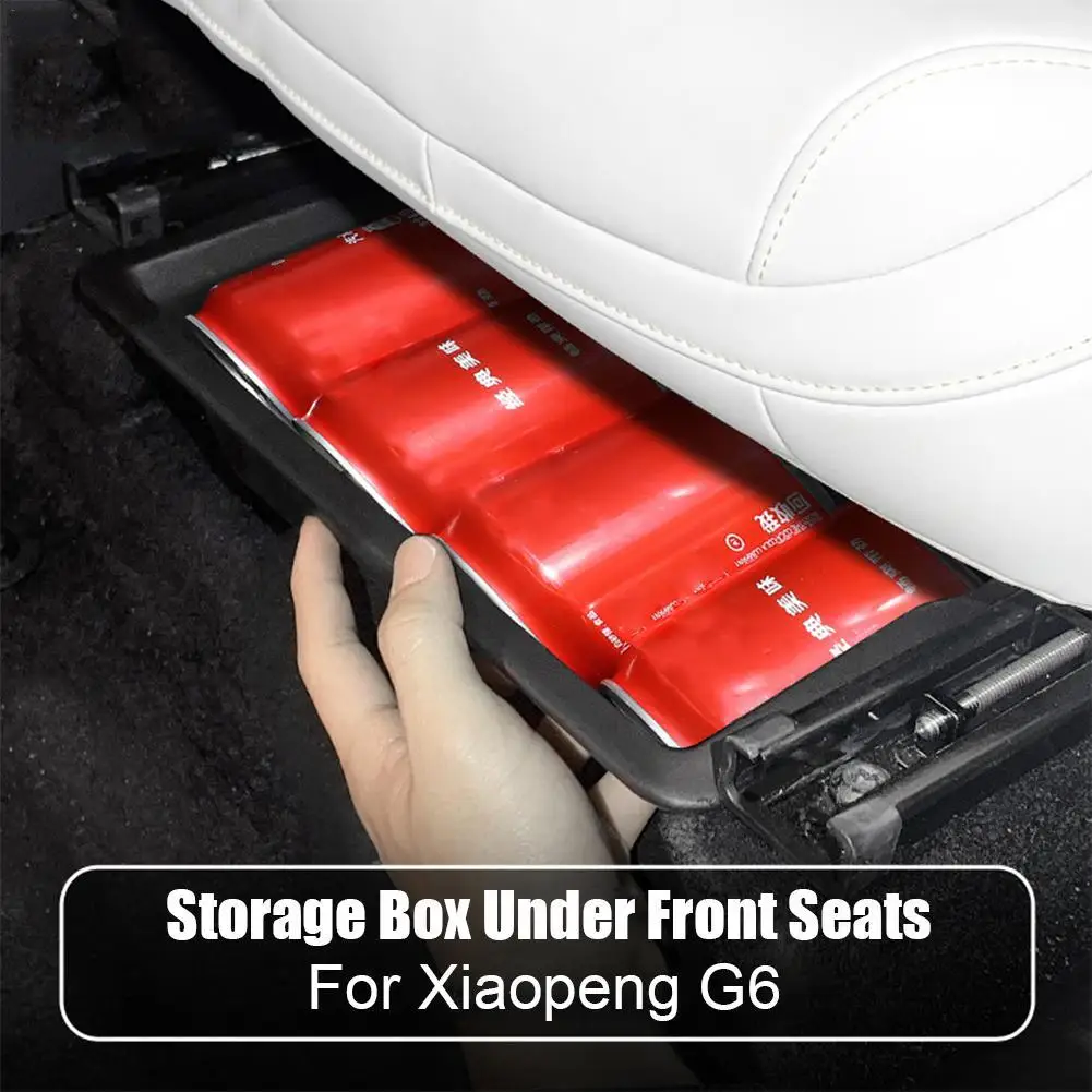 For Xpeng G6 2023 2024 Under Seat Drawer Type Organizer Storage Box Case Interior Accessories