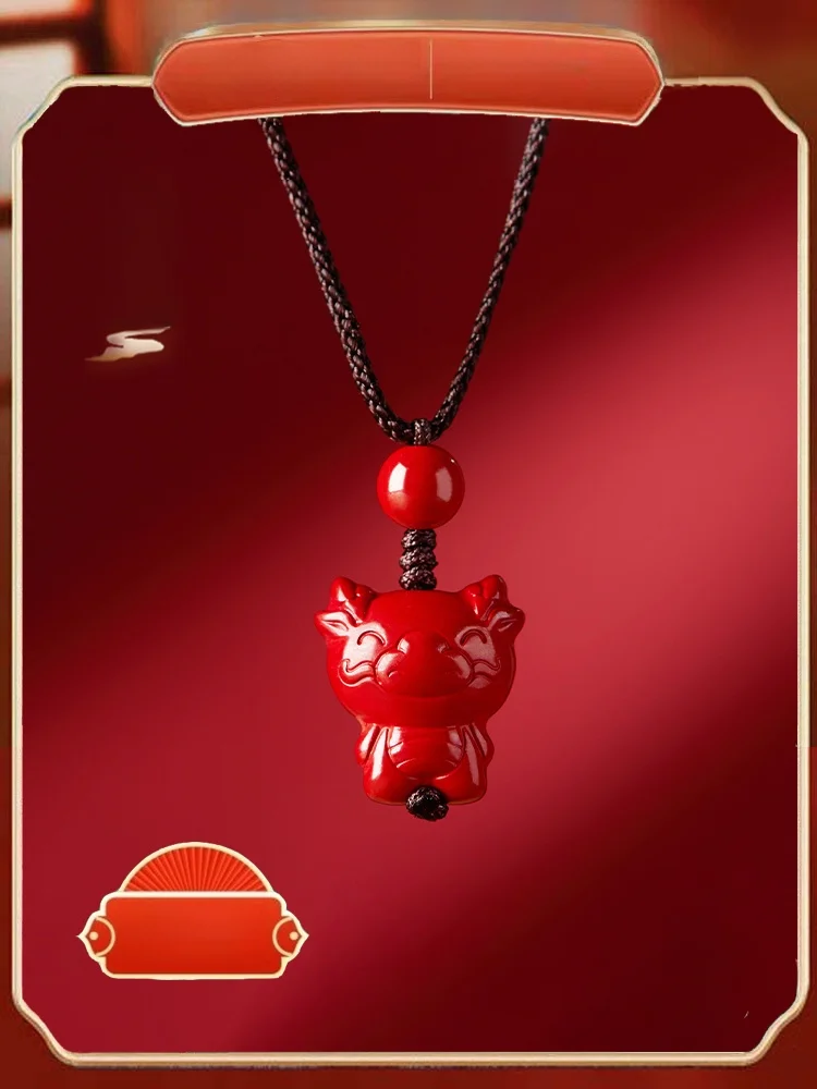 Hangzhou Zodiac Guardian Jewelry Pendant Children Wear Pendant Cinnabar Year of Fate Pendant Male Snake 2025