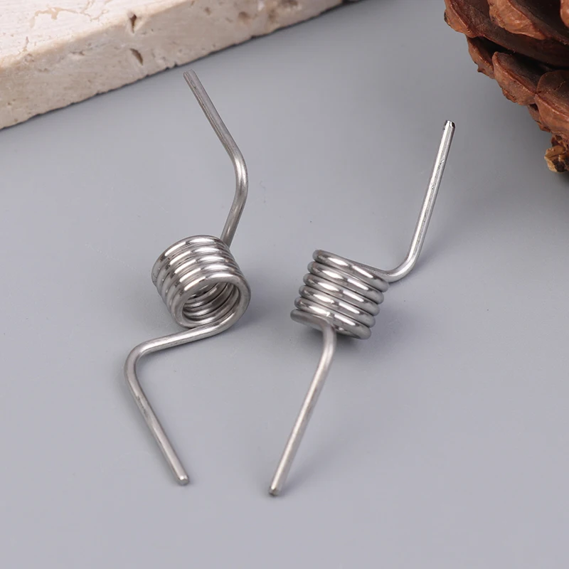 2Pcs/Set Refrigerator Divider Door Hinge Spring Accessories Baffle Strong Stainless Steel Refrigerator Door Torsion Springs