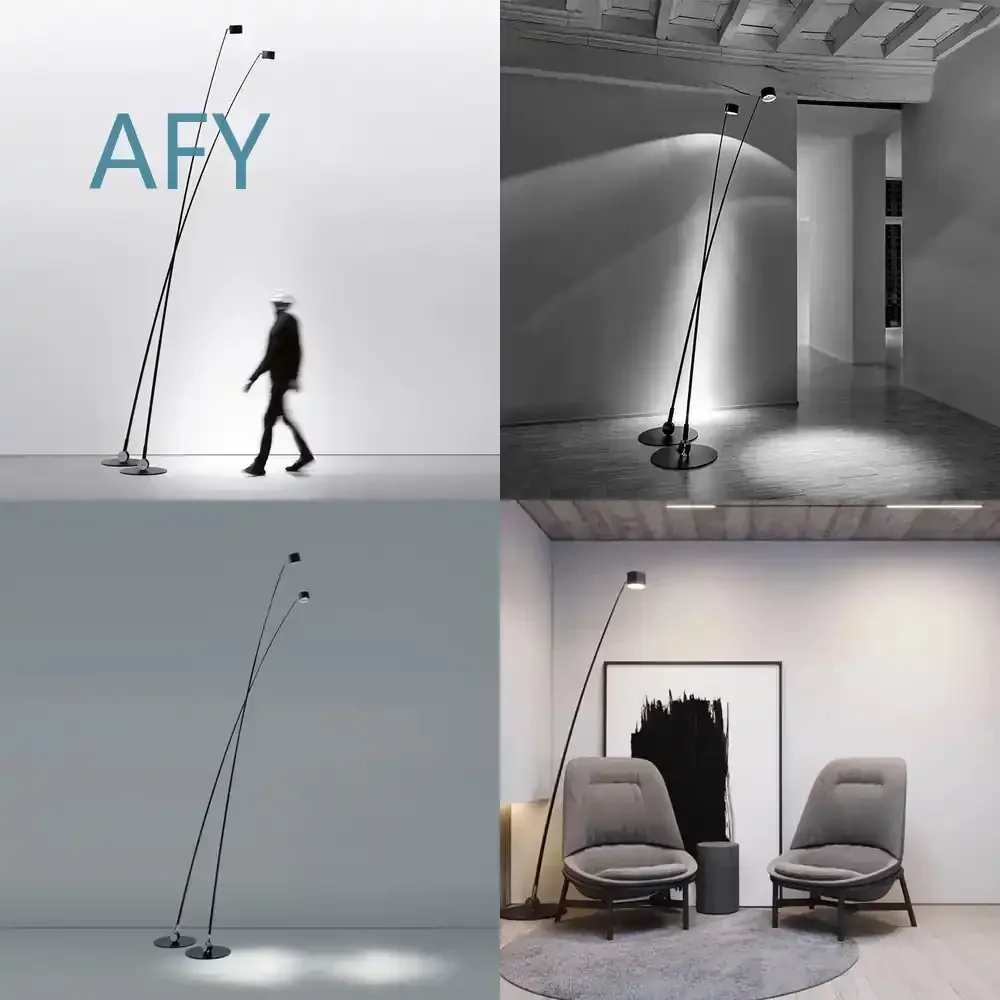 Designer Floor Lamp for Living Room Study Dining Room Nordic Modern Light Luxury Creative Minimalist Long Pole Art Lamp