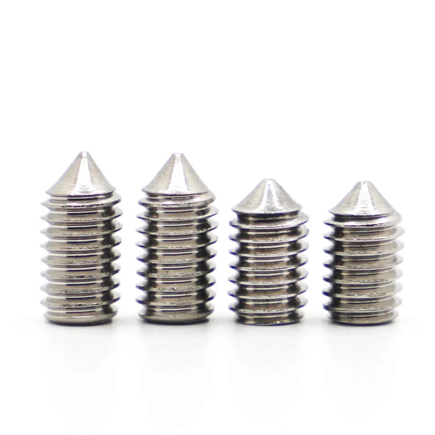 DIN914 Hex Hexagon Socket Set Screw Cone Point Grub Screw M2 M2.5 M3 M4 M5 M6 M8 M10 M12 304 Stainless Steel