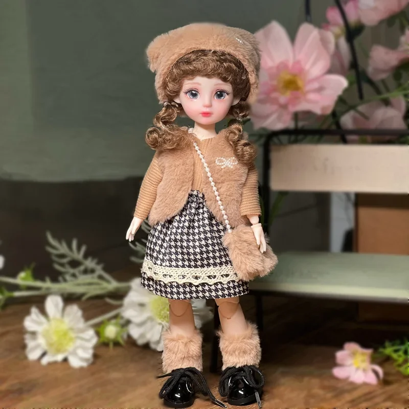 30cm Height Girl Doll Toy 12inch Lolita Style Doll Full Set Dress Up Toys for Children