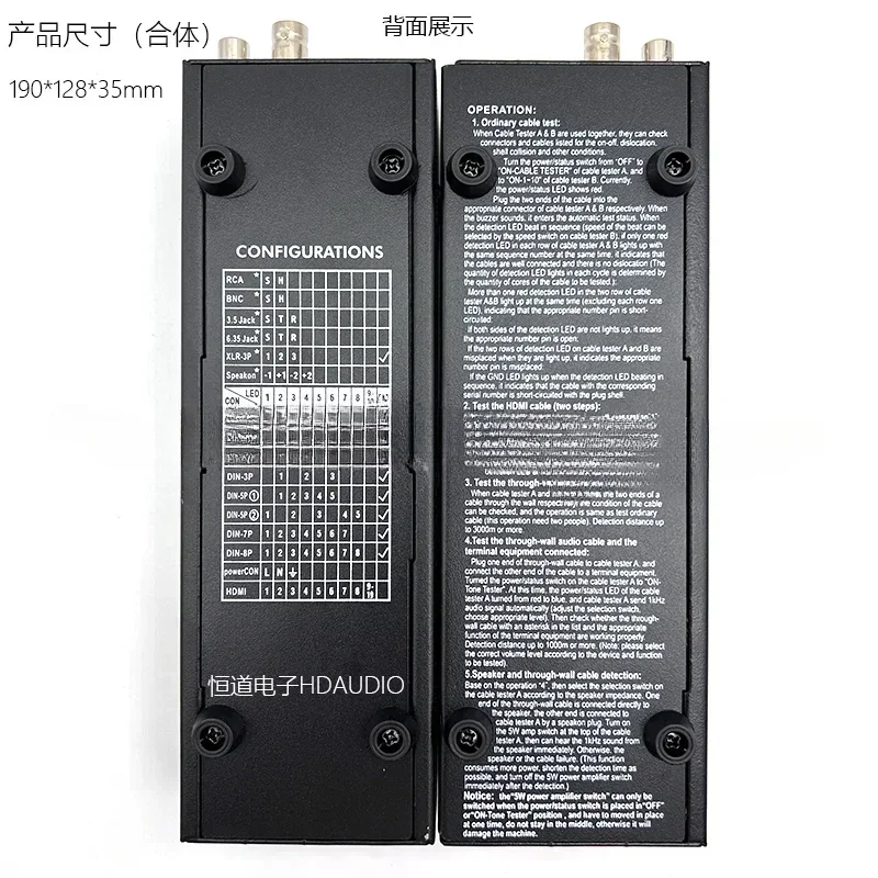 Для Accuracy Pro Audio CT-88 Поддержка Power CON SPEAKON XLR DIN RCA BNC 3,5 JACK 6,35 JACK RJ45 RJ11 Кабельный тестер