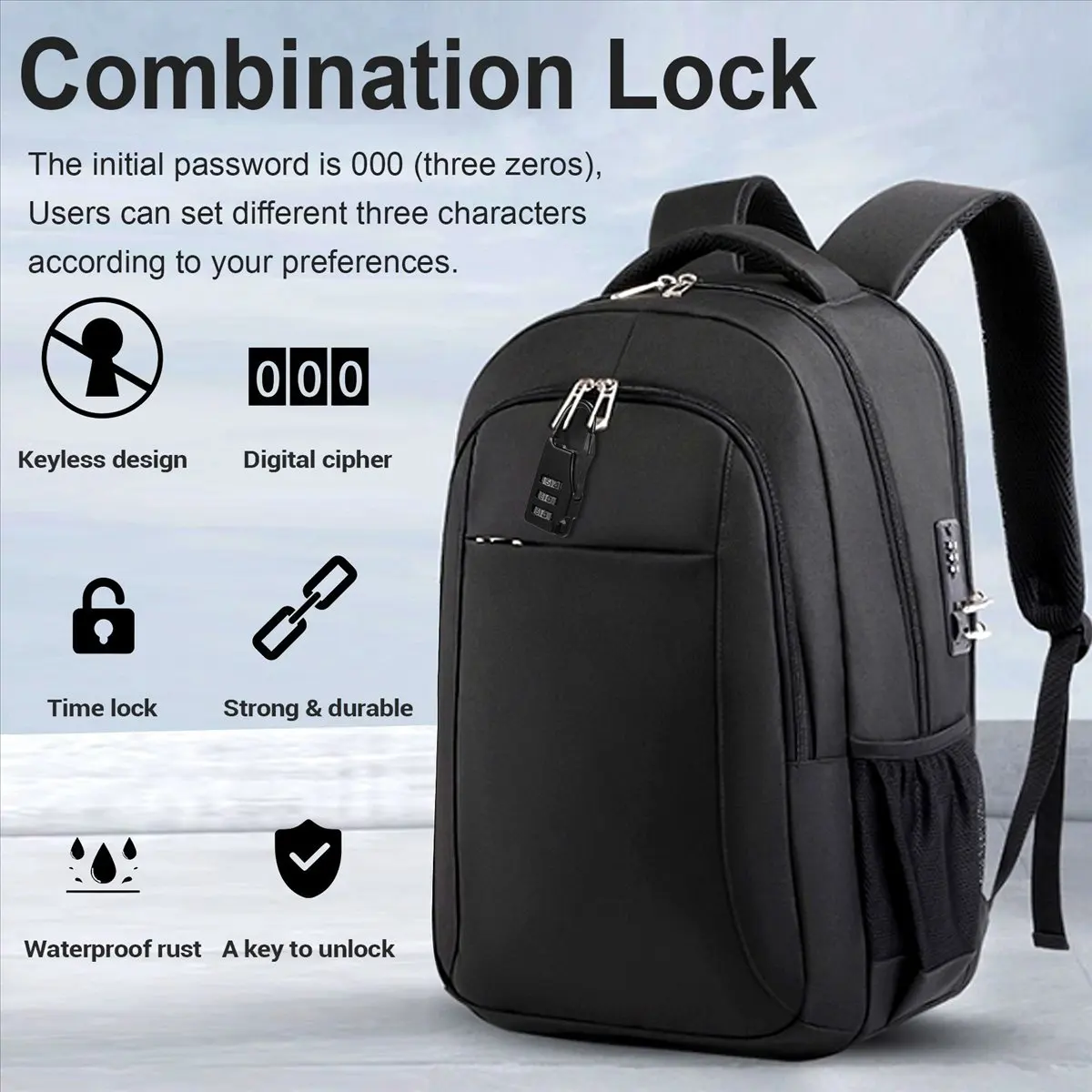 A72P 20PCS Alloy Safe Combination Code Number Lock Padlock for Bag Suitcase Luggage Zipper Backpack Handbag Anti-Theft Lock