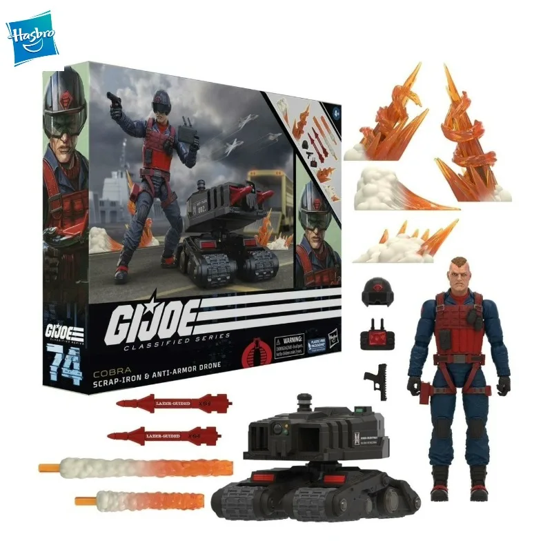 

Новые оригинальные фигурки Hasbro G.I.JOE SCRAP-IRON ANTI-ARMOR DRONE, игрушки, коллекция подарков