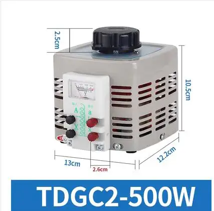 220V 500W Voltage Converter Power Converter Voltage Transformer Regulator Single Phase Variac 0-250V