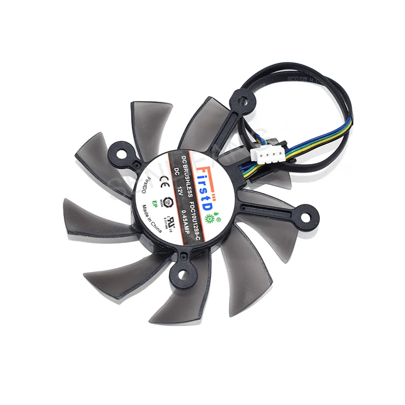 For ASUS GTX550TI 750 460 560 6670 6850 7770 7850 Graphics Card Cooling FDC10U12S9-C DC12V 0.45A 4-Pin Single Fan