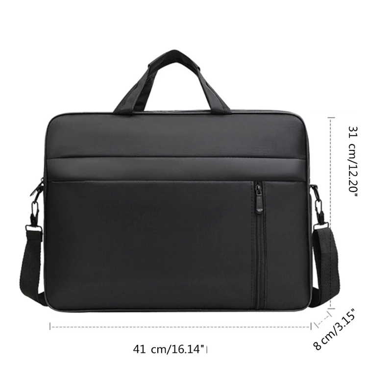 Conveniente 15.6 bolsa para portátil capacidade crossbody bolsa notebooks caso manga para viagens trabalho estudo