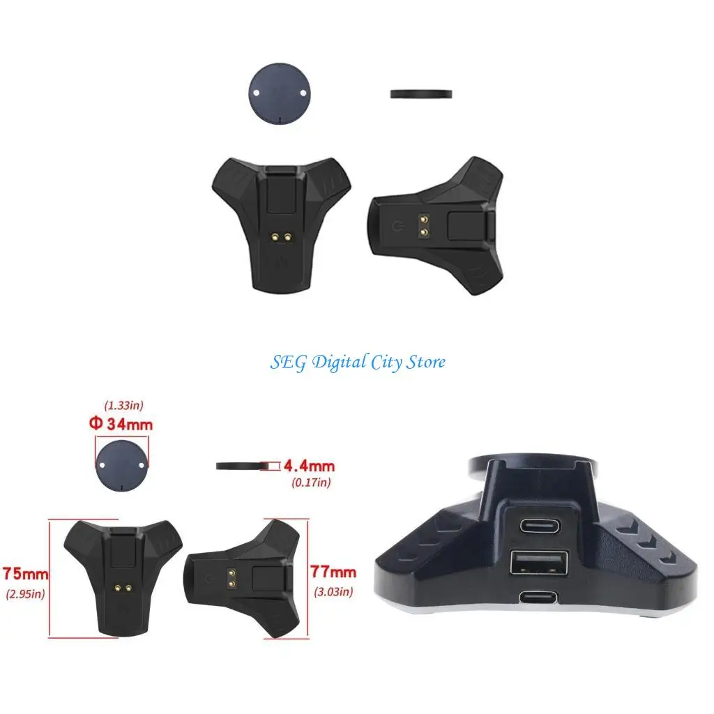 

U75B Black Dock для Logietch Gprox Superlight2 GPW4/3/2/1 Беспроводная игровая мышь