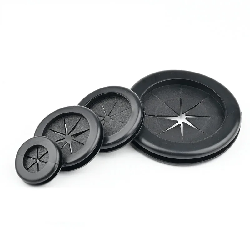 Hole Wiring Cable Washer Ring Coil Gasket Groove Rubber 20-35mm Petal Type Rubber Protective Coil Blanking Wire Protection