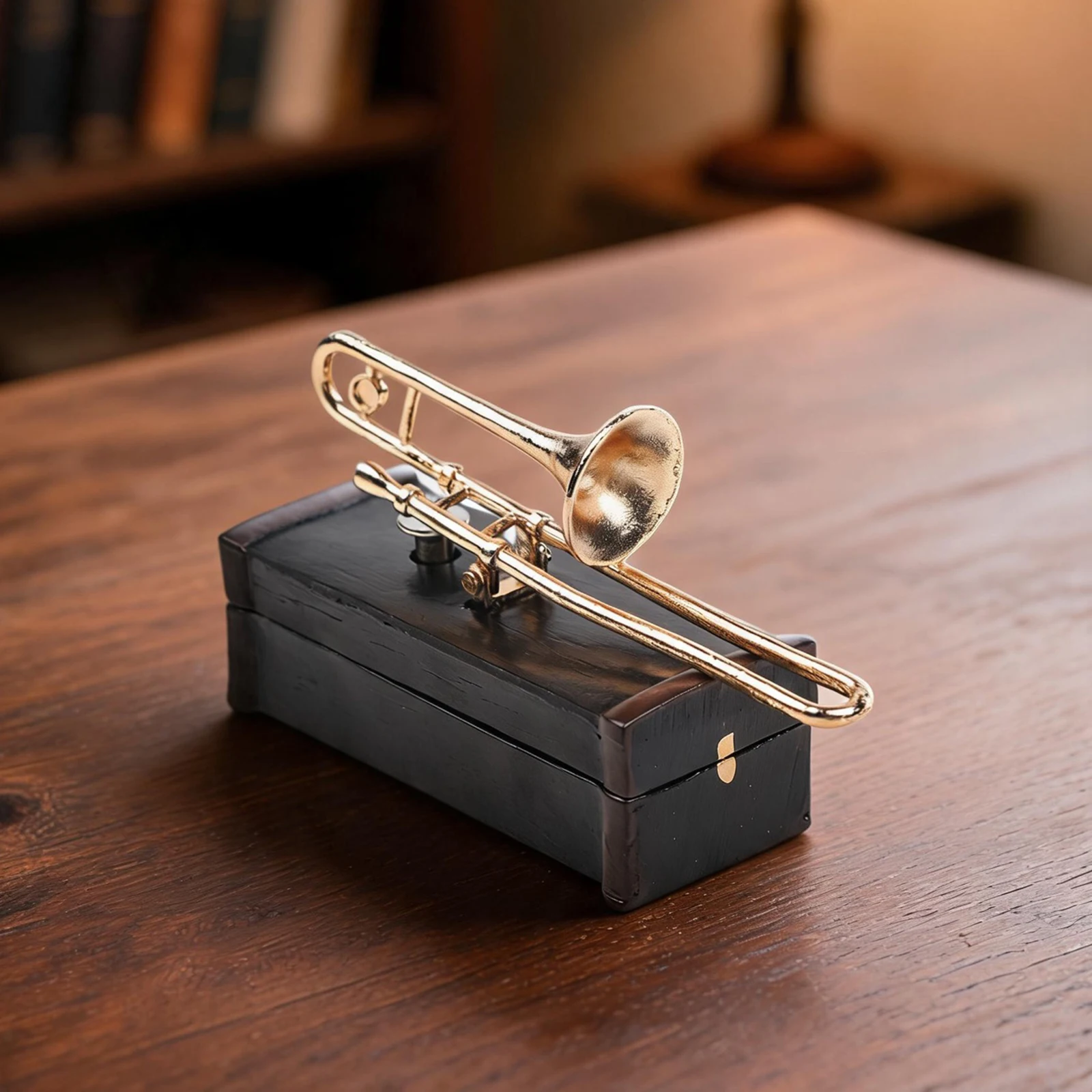 Small Trombone Music Box Delivering Melodic Audio Through Mechanical Engineering With Focus on Usability and Aesthetic Cohesion