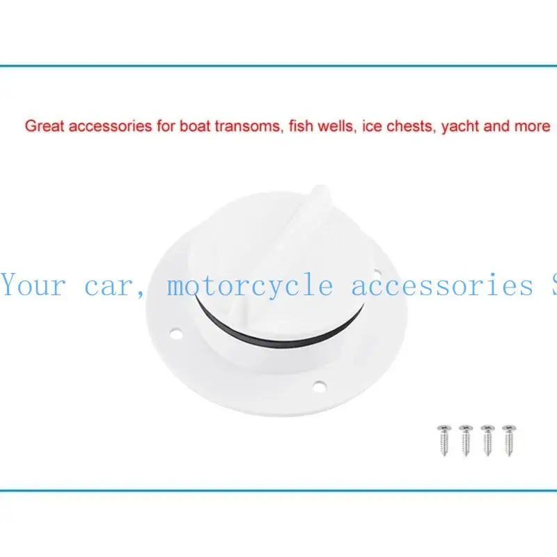 

31BC Durable Nylon Marine Boat Bung Stopper Deck Mount Drain Scupper Screw