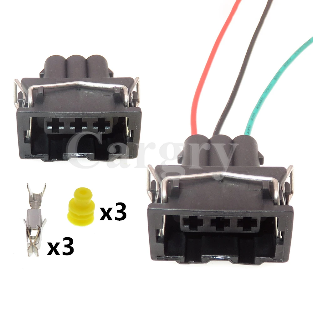 1 Set 3P 357972753 Waterproof Connector For Cars Automotive Starter Odometer Sensor Cable Harness Socket