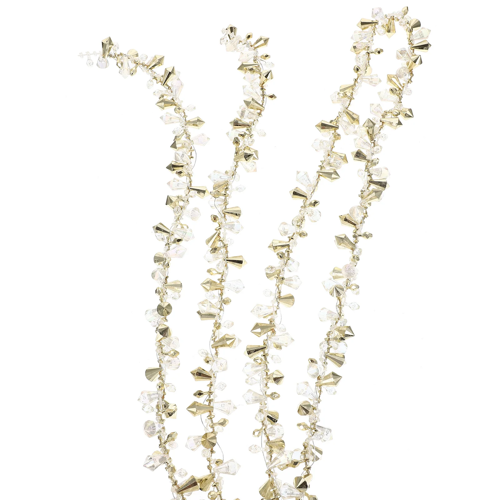 

2Pcs Crystal Tree Decor Premium Beaded Garland with Diamond Design Hanging Christmas Ornament for Home Bar Restaurant Decor