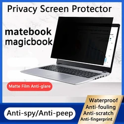 Huawei MateBook D14 Privacy X Pro için gizlilik koruma filmi 14.2 MagicBook Pro 16.1 13 14 15.6 inç anti-peep/casus ekran koruyucu