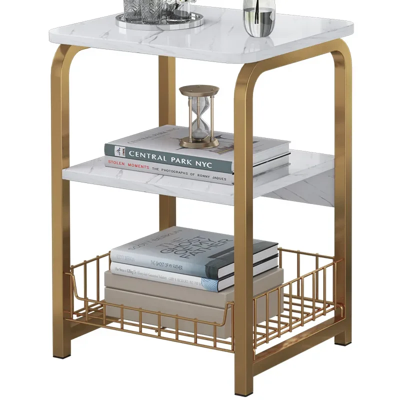 

Coffee Sofa Side Cabinet Small Coffee Table Bedroom Small Bedside Table Marble Cabinet Furnitures