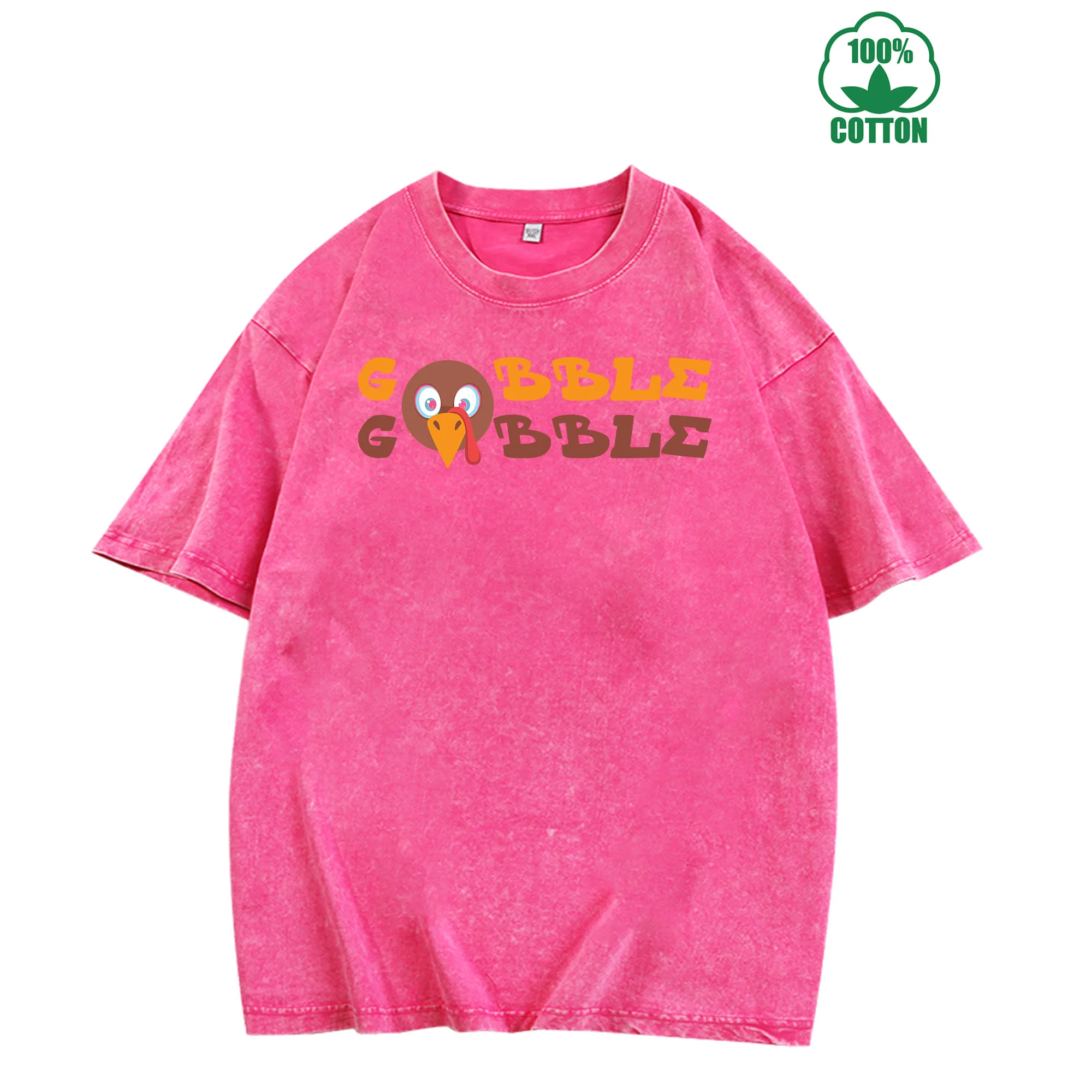 

Gobble Vintage Washed T-Shirt 230g 100% Cotton Unisex Comfortable Oversized Streetwear