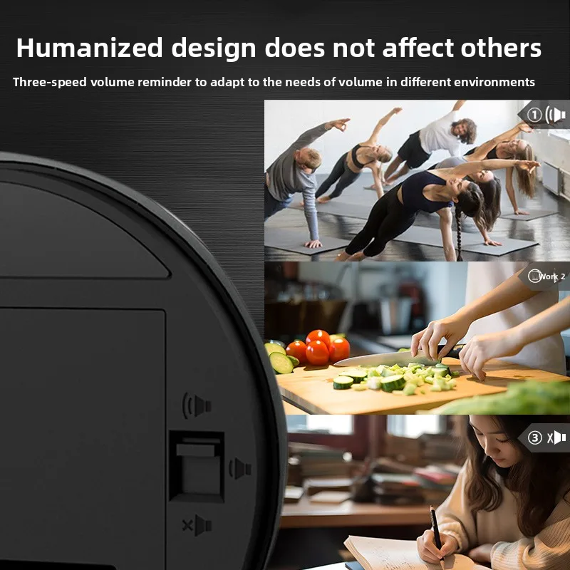 Timer Putar Elektronik Alarm Dapur Stopwatch Multifungsi Penghitung Waktu Mundur Perangkat Penjaga Timer