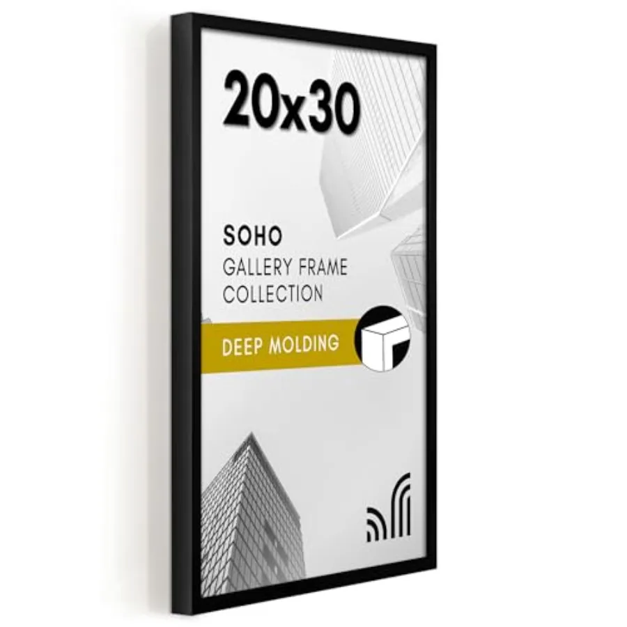 

Рамка для постеров с полированным оргстеклом - Коллекция Soho - Глубокие рамки для картин в галерейном стиле для настенного размещения