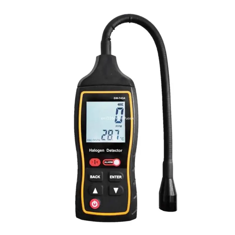 Gas Leakage Tester Gas Sniffer Halogen Detector Backlit Leak Detector