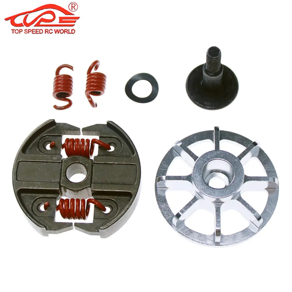 

Double Spring 8000RMP Clutch with Metal Heat Sink for 1/5 Hpi ROFUN ROVAN KM Baja Losi 5ive-t FID DTT QL Engines Parts