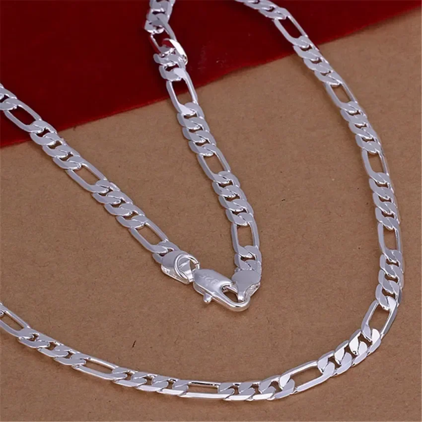 Fashion New Figaro Chain Necklace For Men Punk Silver Color Stainless Steel Long Necklace Men Hip Hop Jewelry Gift