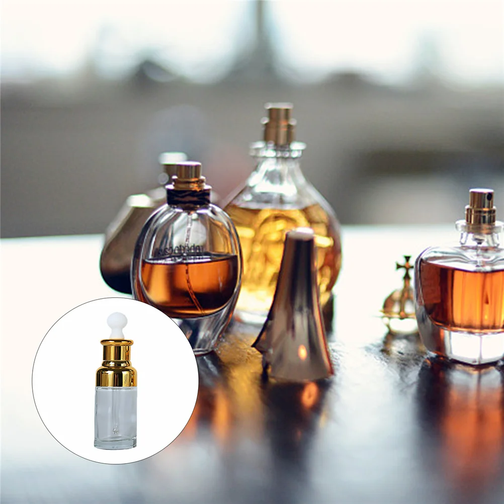 

5Pcs Essential Oil Bottles High Grade Glass Sub Bottles for Essential Oil Storage Perfume Making Travel Convenience
