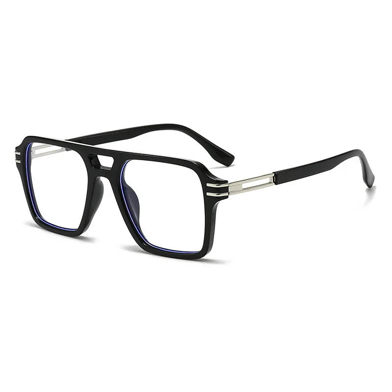 Black Square Computer Glasses Frame Women Men Anti Blue Light Rectangle Eyewear Blocking Optical Spectacle Eyeglasses