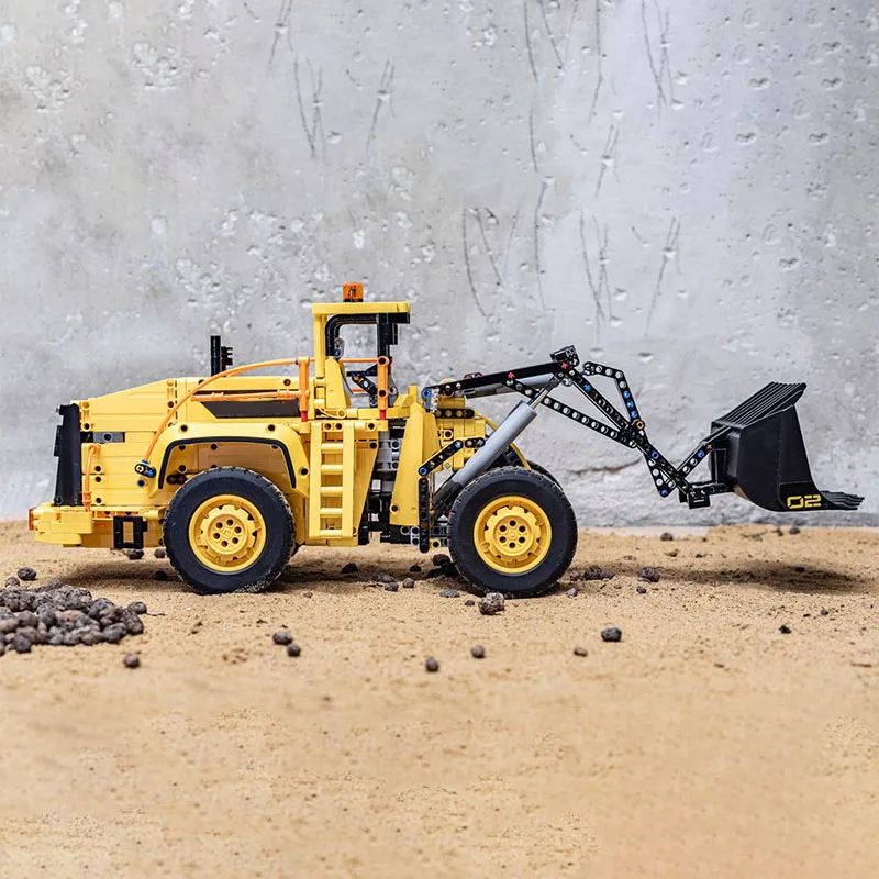 스피드 레이싱 카 모델 MOC 빌딩 블록 L350F 휠 로더 트럭 모듈형 기술 어린이 휴일 선물 조립 장난감 세트