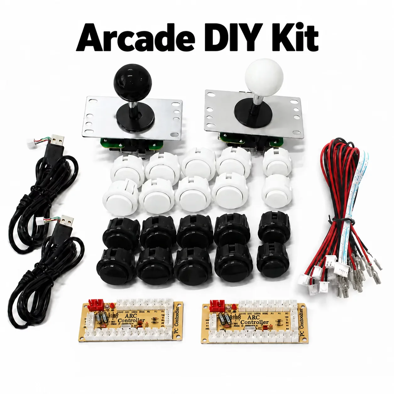 Arcade Cabinet Diy Kit 2 Player - Zestaw do samodzielnego montażu gry arcade