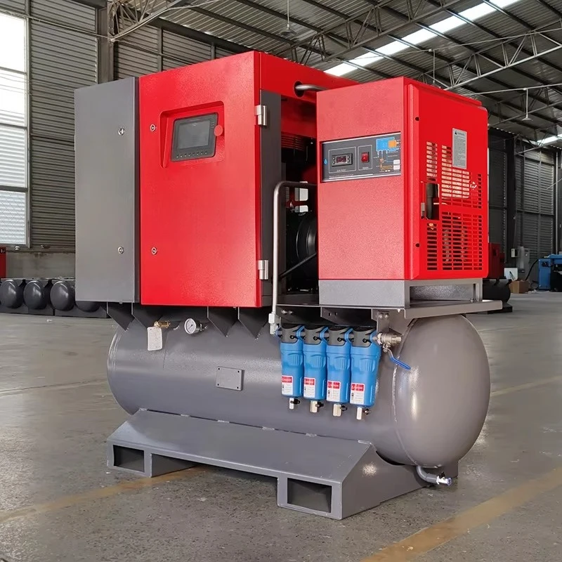 Sollant 7.5KW 11KW 15KW 18.5 Energy Saving air Compressor 4-in-1 All in One Screw air Compressor Fixed Speed air Compressor