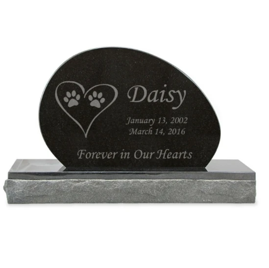 التخصيص الحجر الطبيعي الجرانيت الحيوانات الأليفة التذكارية #4