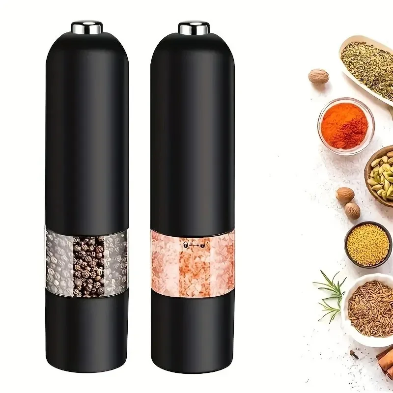 

Electric Salt and Pepper Grinder,Spice Flour Mill,With LED Light,Adjustable Coarseness,Kitchen BBQ Grinder Tools,Seasoning Tools