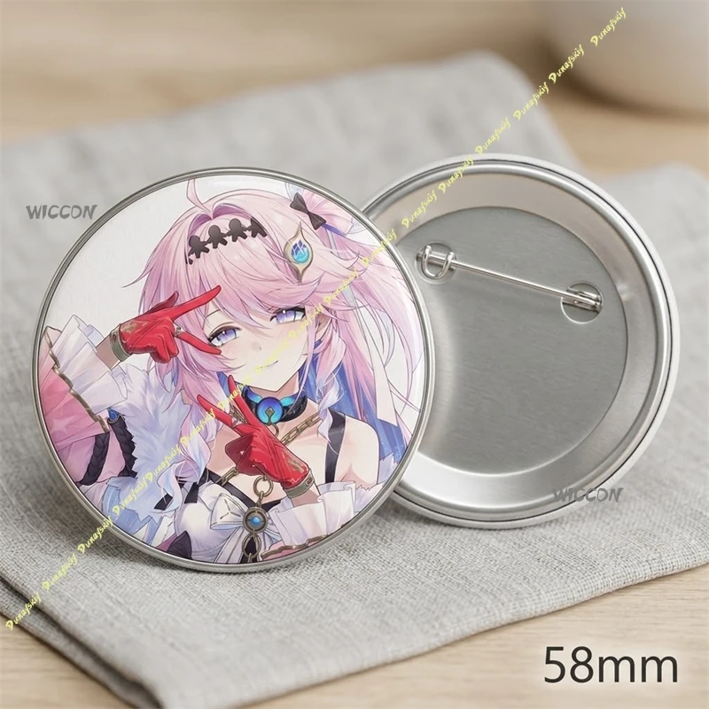 Anime Game Wuthering Waves Denia Tin Badge Metal Pin Badge Character Button Pin Decorative Accessory for Fans Collection&Gift