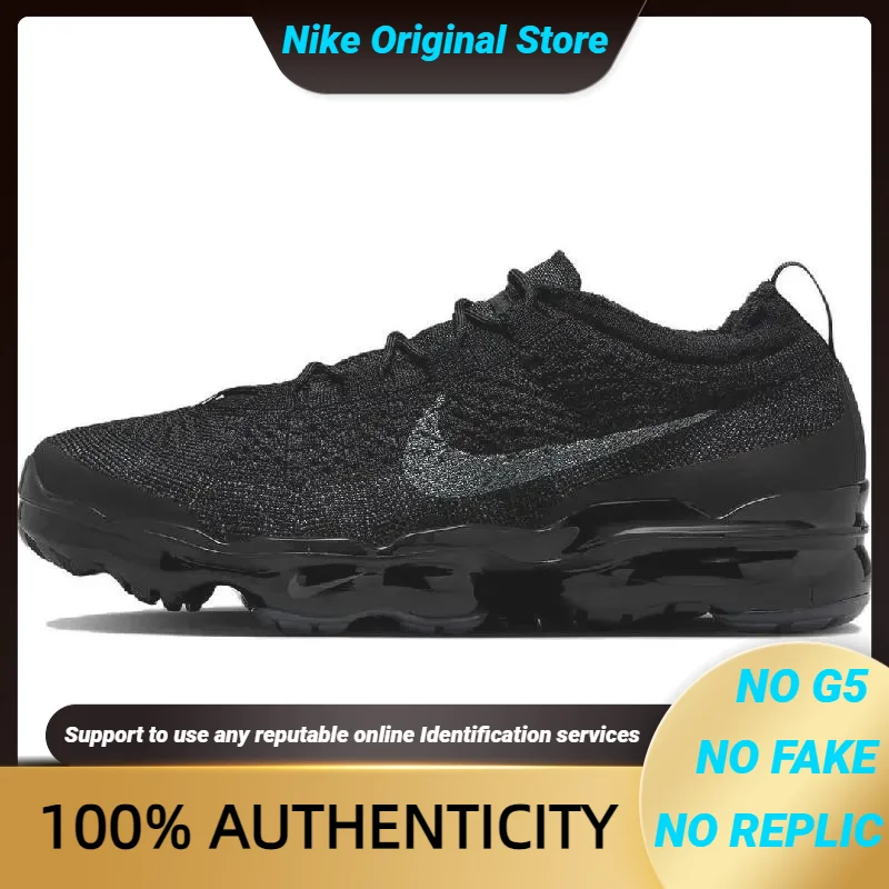 Nike Air VaporMax 2023 Flyknit Triple Black Sneakers shoes DV1678-003 With Original Box